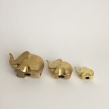 Set of 3 Brass Elephants Figur