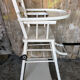 Chaise haute bebe baumann bois blanc vintage