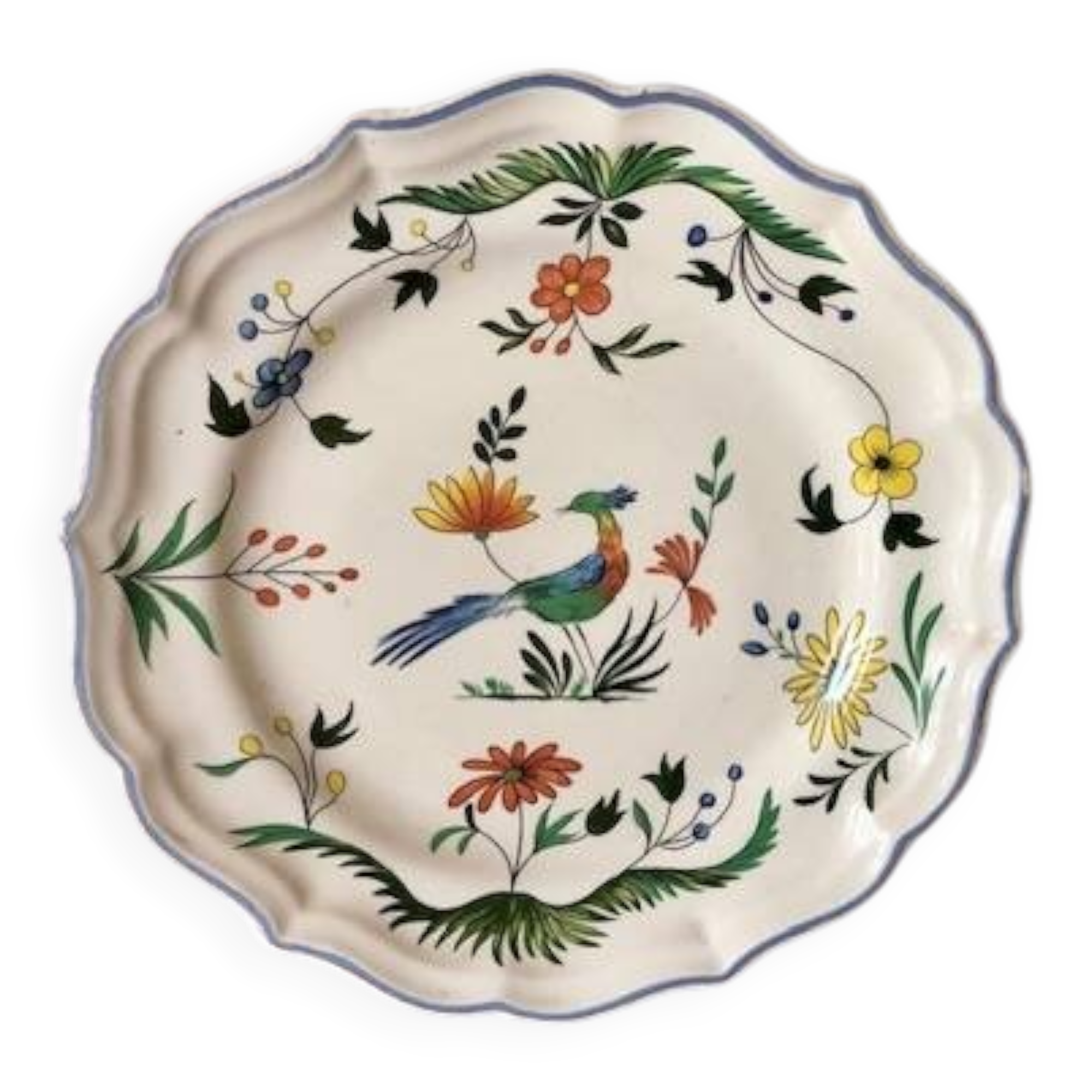 Gien Birds of Paradise Plate