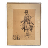 Hunting engraving