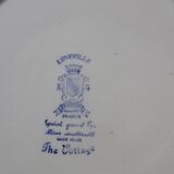 Assiette Kg Lunéville  modèle  thé cottage
