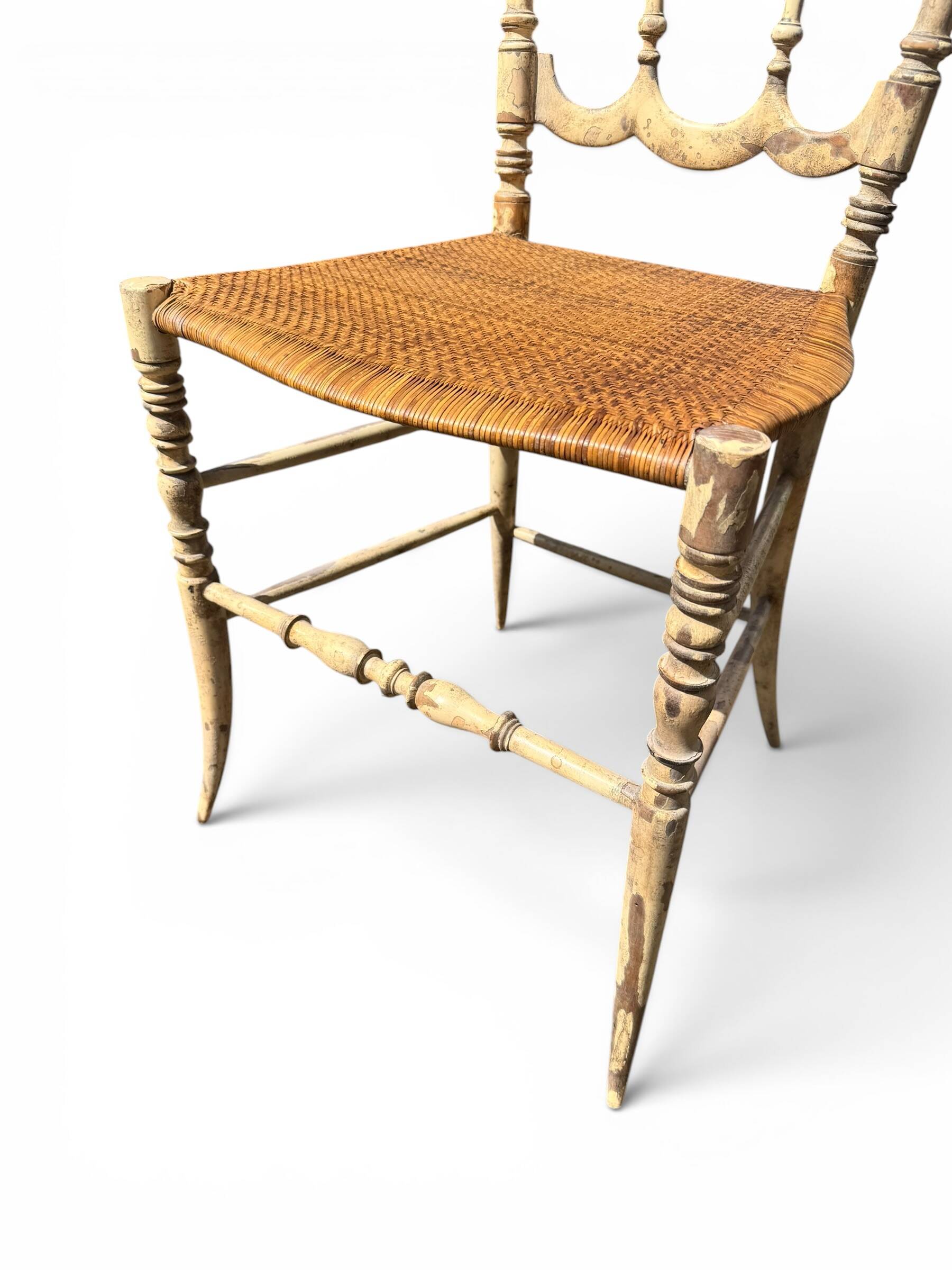 Italian Chiavari chair with patina – Rocca – 1960s