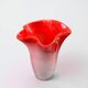 Grand vase en verre soufflé rouge KURATA japonais années 70 Made in Japan