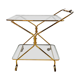 Italian brass serving trolley, 1950s