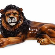 Statue de lion en céramique