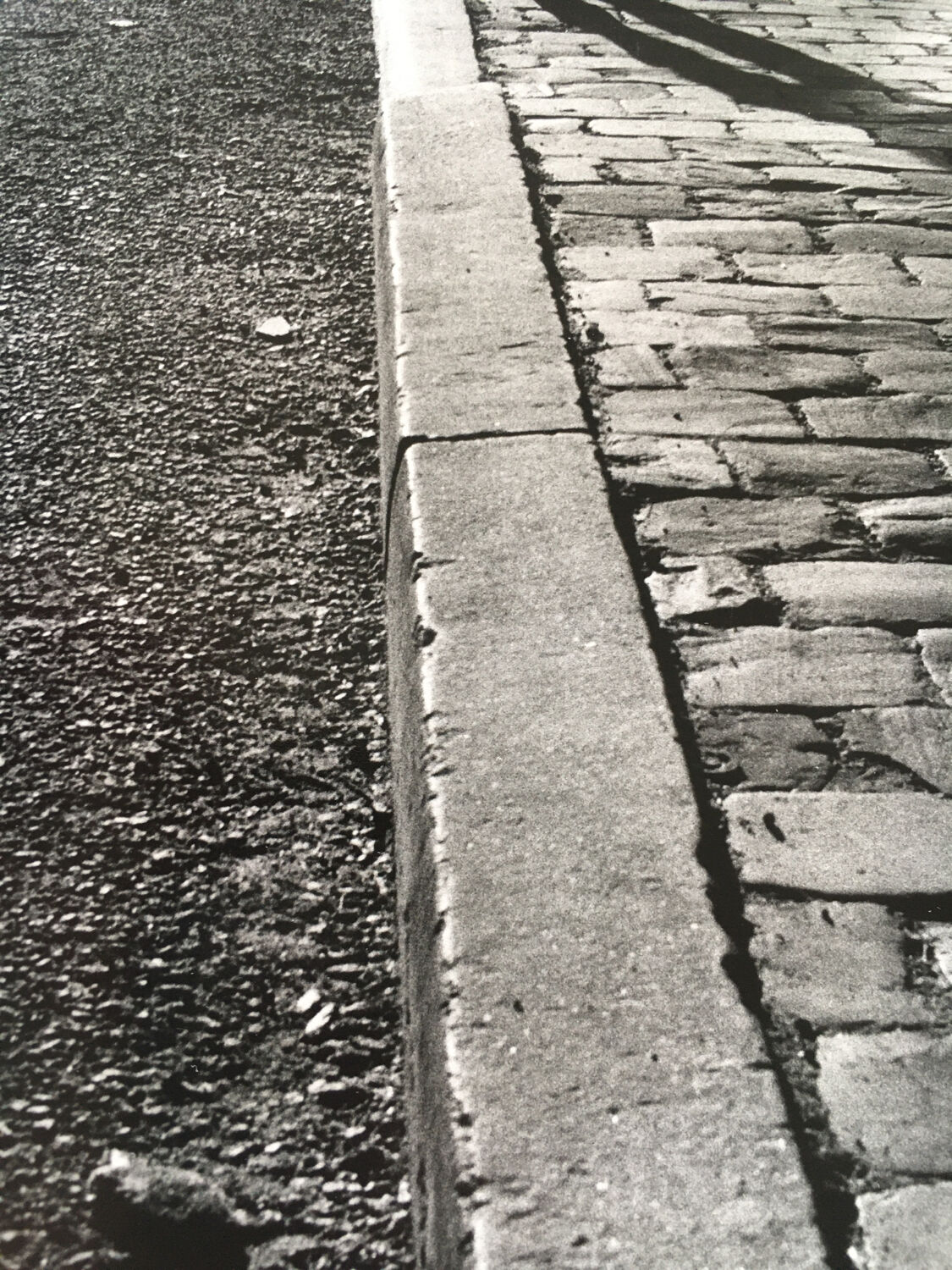 Original photo 90s, cobbled street man merchant