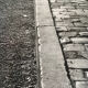 Original photo 90s, cobbled street man merchant