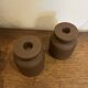 vintage brutalist candlestick holders
