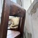 Set of 4 Savoyard pine folk art chairs from the 1950s.
