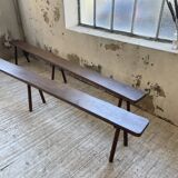 Solid oak farm bench 3m