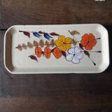 Plat poisson vintage à motif floral