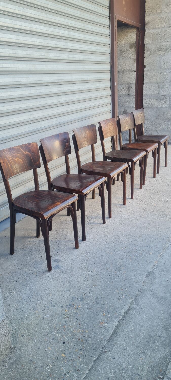 Set of 6 thonet bistro chairs