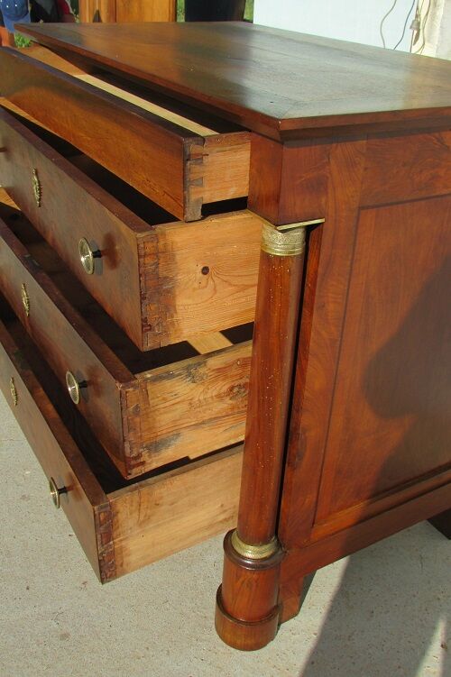 Dresser period Empire walnut , 19th century