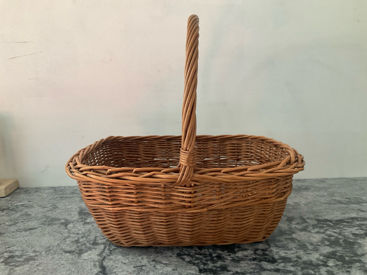 Vintage woven wicker basket