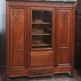 Louis XVI walnut bookcase