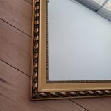 Wooden mirror gilded with gold leaf 48x63cm