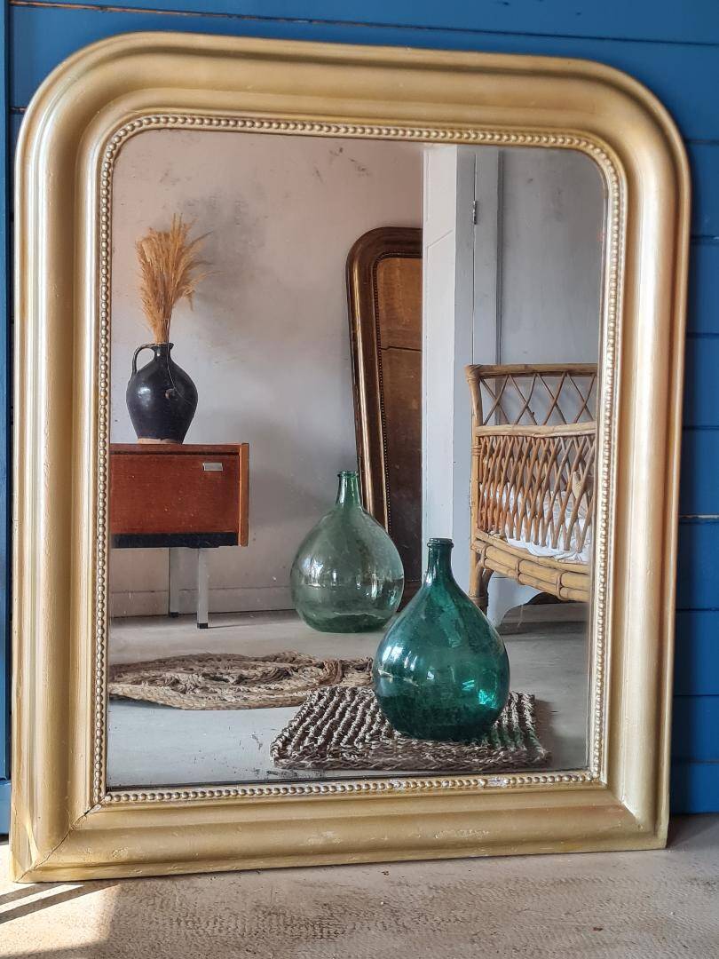 Miroir Louis Philippe doré 88 x 72