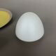Round metal opaline glass wall light sconce, Italy, 1960s