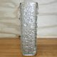 Vintage glass vase bubble texture (Hermanova Hut, 1968)