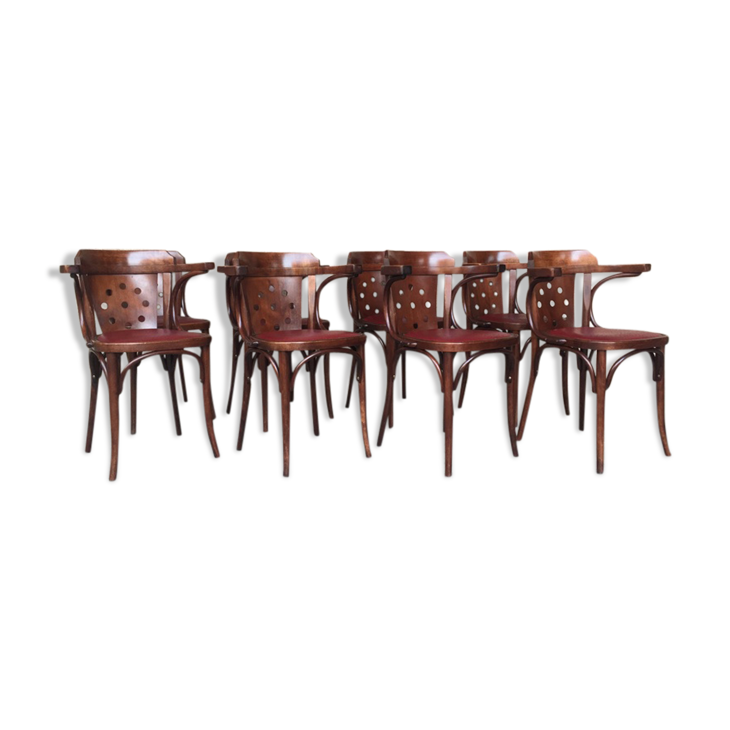 Bistro armchairs, bentwood, Scheepers, made in Belgium