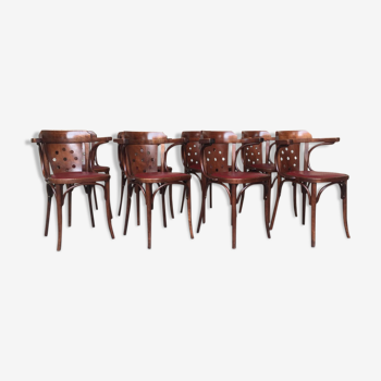 Bistro armchairs, bentwood, Scheepers, made in Belgium