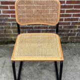 Set of 4 chairs Cesca B32 designed by Marcel Breuer design black frame