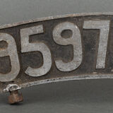 Mudguard plate motorcycle head Indian 9597 JH double-sided Mascot metal