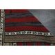 1970s Vintage Turkish Oushak Handmade Wool Cotton Red Runner Rug 125x205