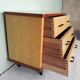 Chest of drawers in blond wood 3 drawers 60s
