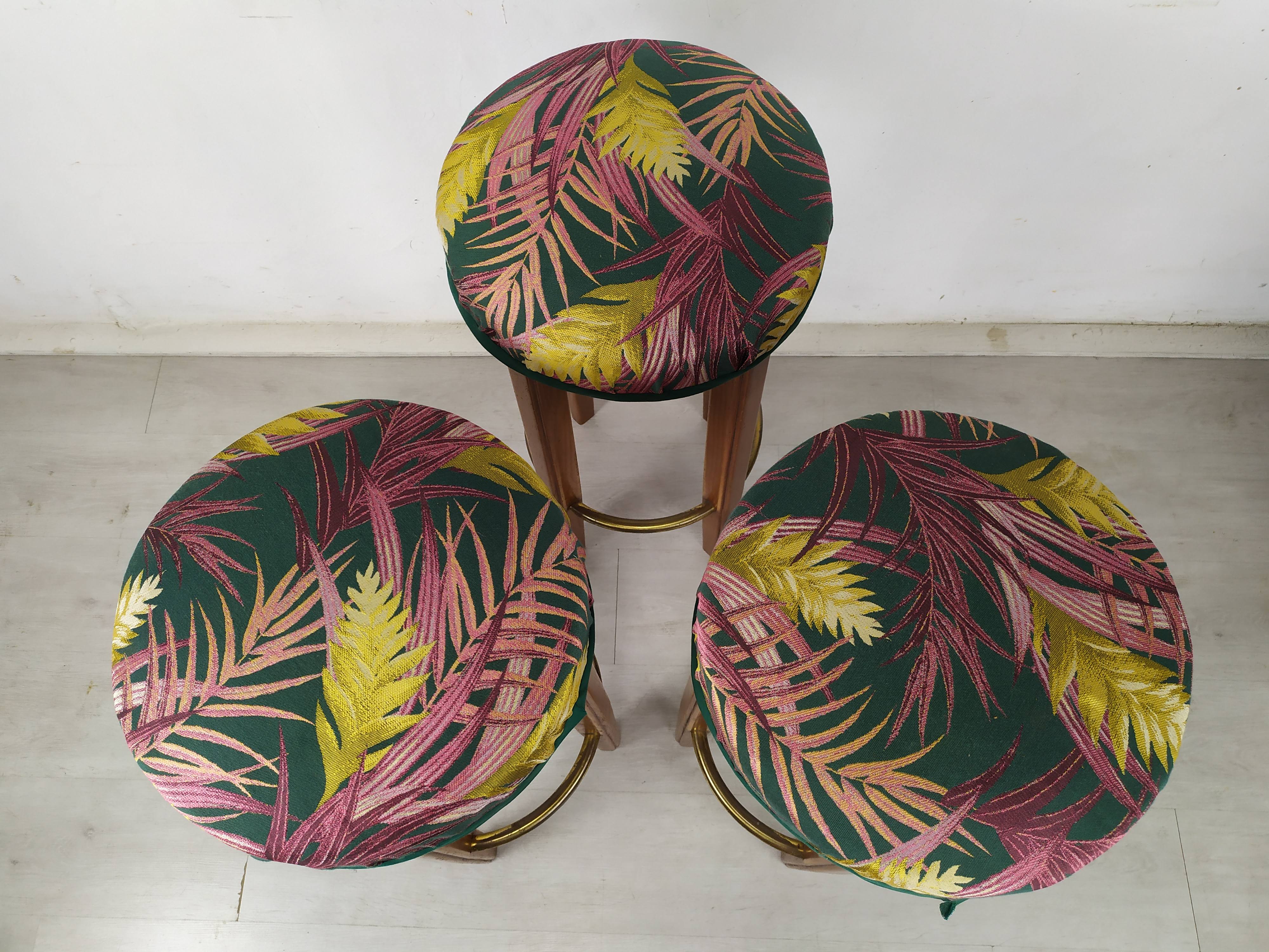 3 art deco bar stools