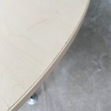 Tecno Nomos Round Table Brushed Metal