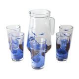 Vintage orangeade lemonade glass service