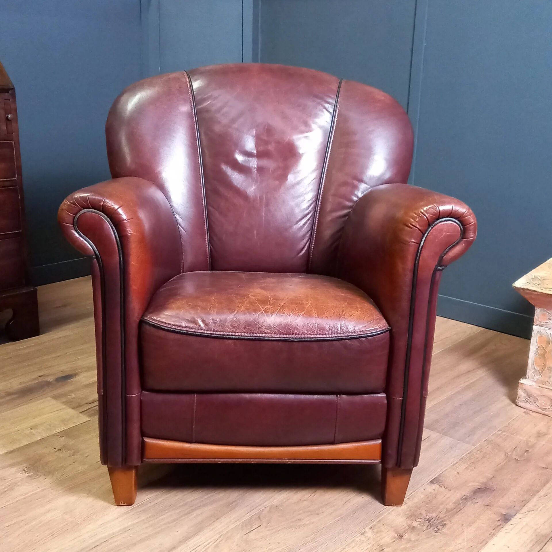 Fauteuil en cuir de mouton