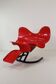 Chaise Longue "Éléphant" de Bernard Rancillac – Édition Limitée 07/100 – Rouge