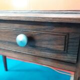 1950s waxed oak drawer table