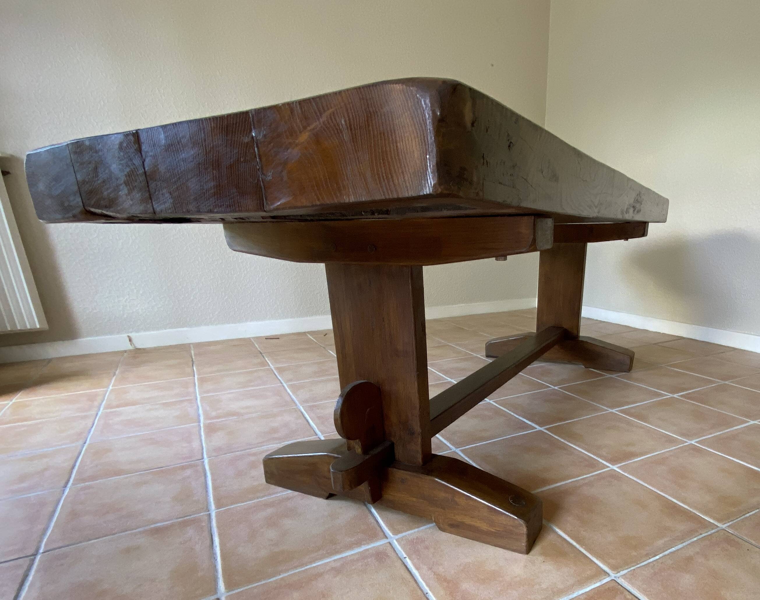 table de ferme chêne massif