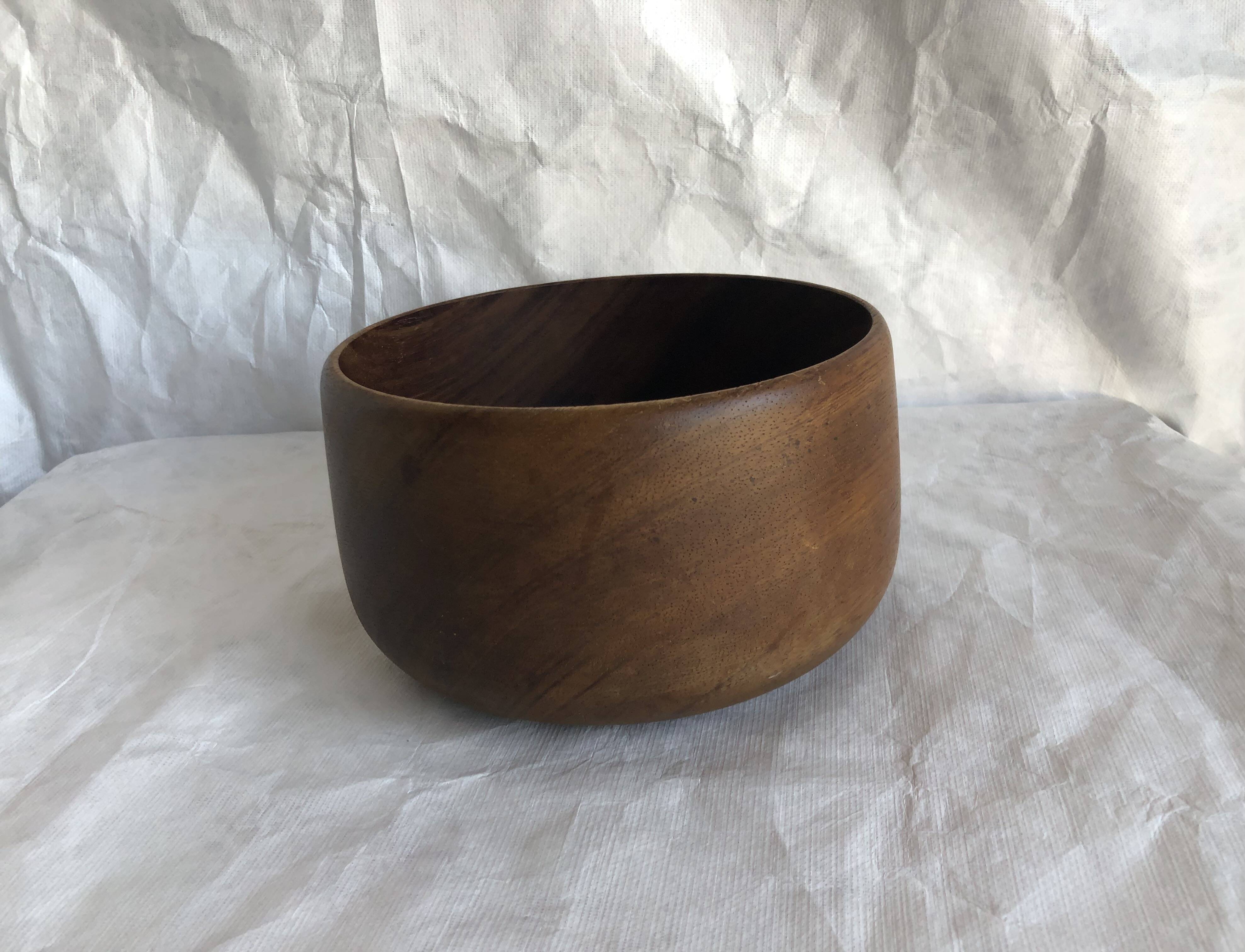 Vintage teak salad bowl