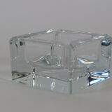 Cube/ Square shaped crystal ashtray Sevres France