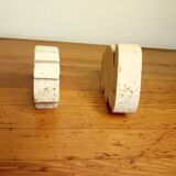 Fratelli Manelli 1970 travertine figurines
