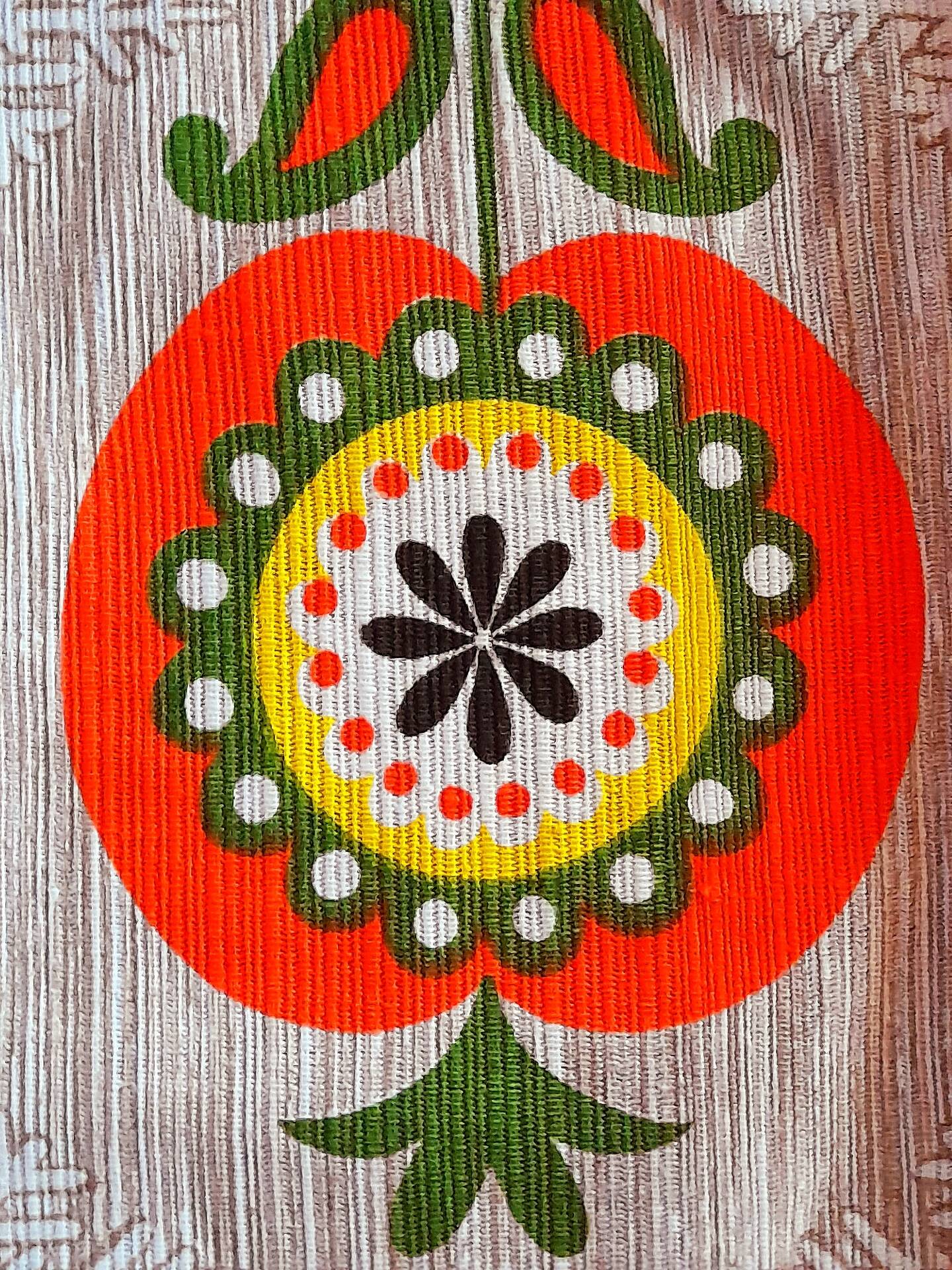 Nappe vintage carré 1970
