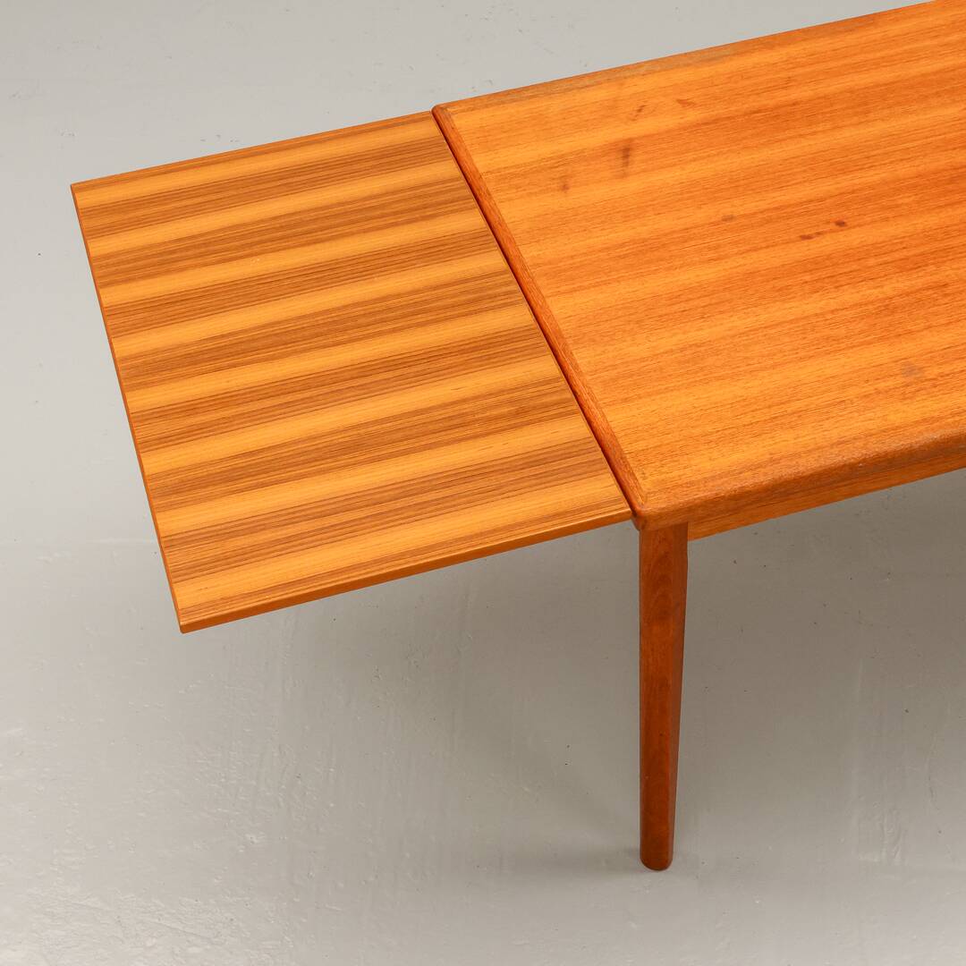 Table à manger extensible en teck danoise par brdr furbo années 1960