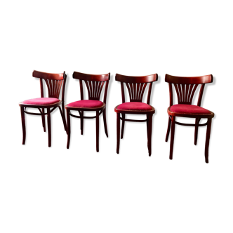 Suite de 4 chaises de bistrot