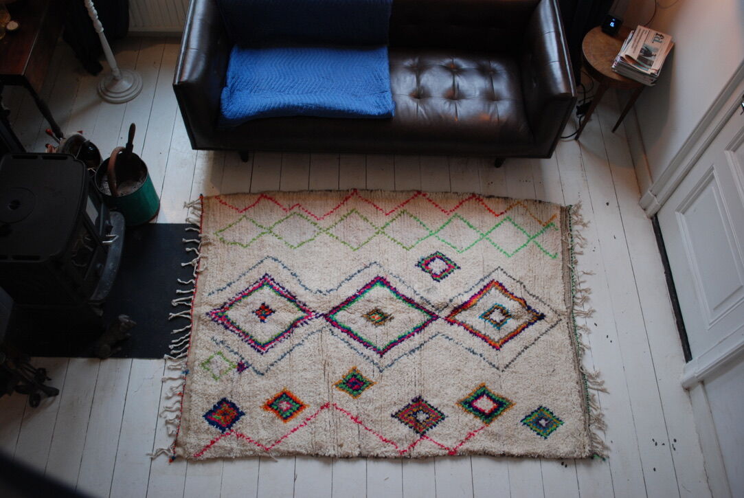 Vintage Berber rug from 1975-1980 225x150cm