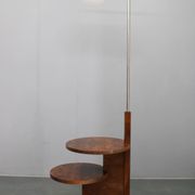 Art Deco floor lamp with shelves, Czechoslovakia, 1930s