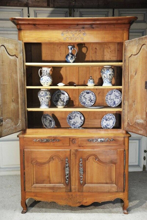 Buffet Deux Corps En Merisier, Région Du Perche époque XIXe Siècle