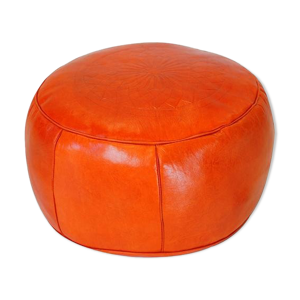 Hand-made orange leather