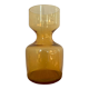 Amber glass vase