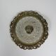 Vintage ceiling light, round, cut glass