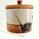 Lidded pot in stoneware — La Colombe pottery, 1970s