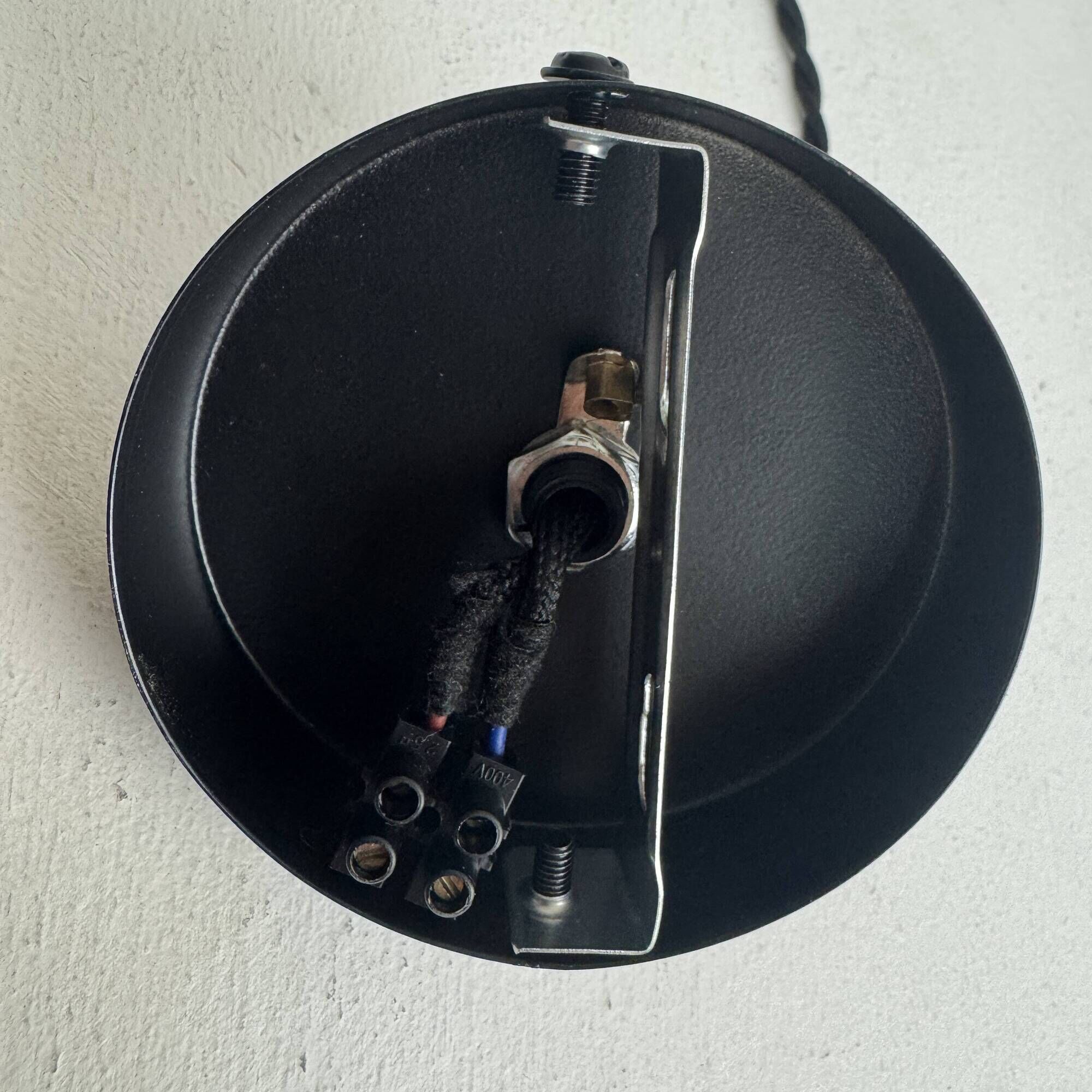 Old enamelled industrial workshop suspension 40 cm